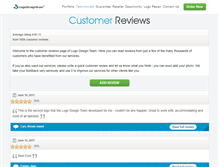 Tablet Screenshot of customer-reviews.logodesignteam.com
